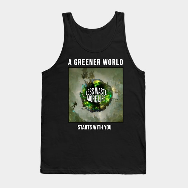 A greener world starts with you Tank Top by Aleksandar NIkolic